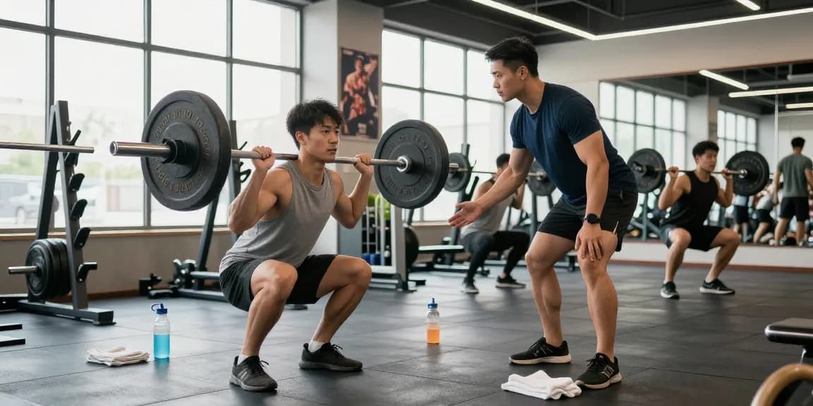 Steroide Boutique bodybuilders training in a vibrant gym environment.