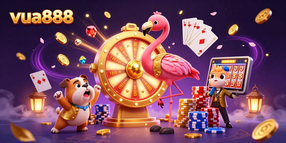 Experience the excitement of vua888 with exhilarating gameplay featuring vibrant characters and dynamic casino elements.