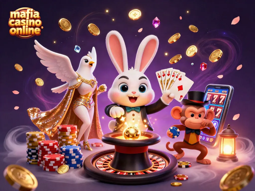 Experience thrilling action in mafia casino online with lively characters and vibrant casino elements.