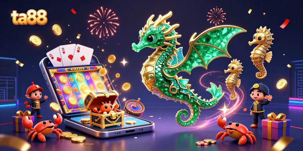 Join the fun at ta88 with vibrant slot games, exciting treasures, and a magical sea dragon in a dynamic virtual casino