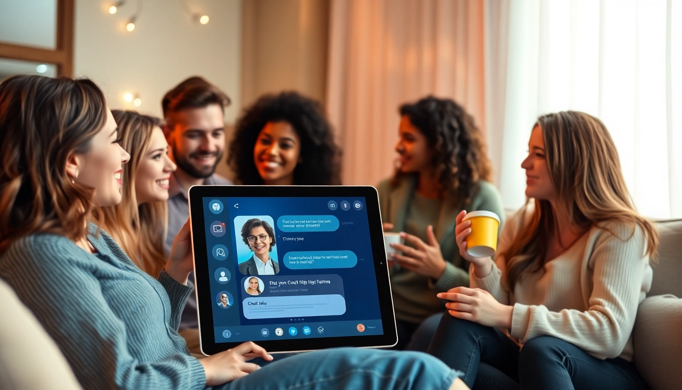 Engaging sex AI chat conversation in a cozy, tech-savvy setting.