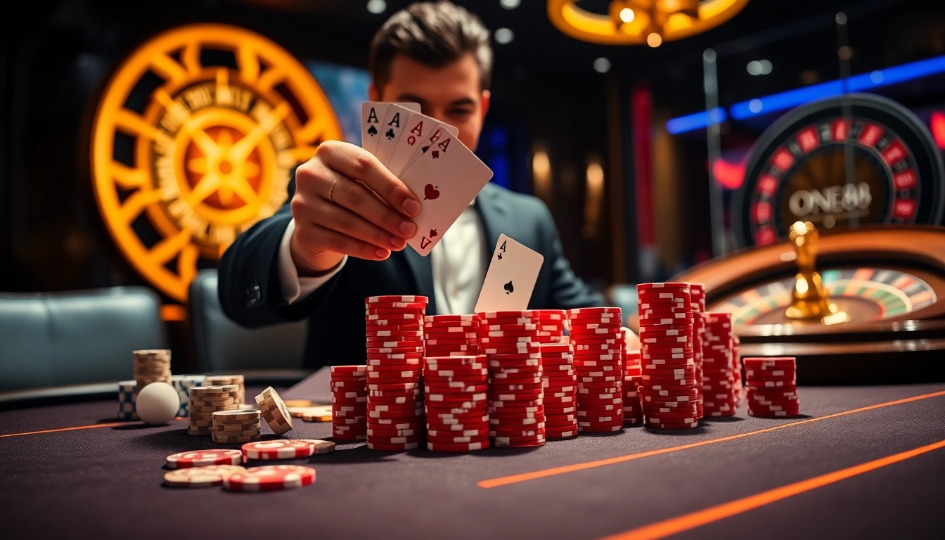 Experience thrilling gaming at one 88 with professional dealers and stylish casino setups.