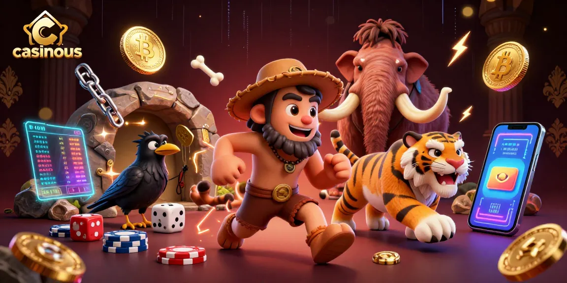 Experience the thrill of online gambling with casinous at this vibrant casino scene.
