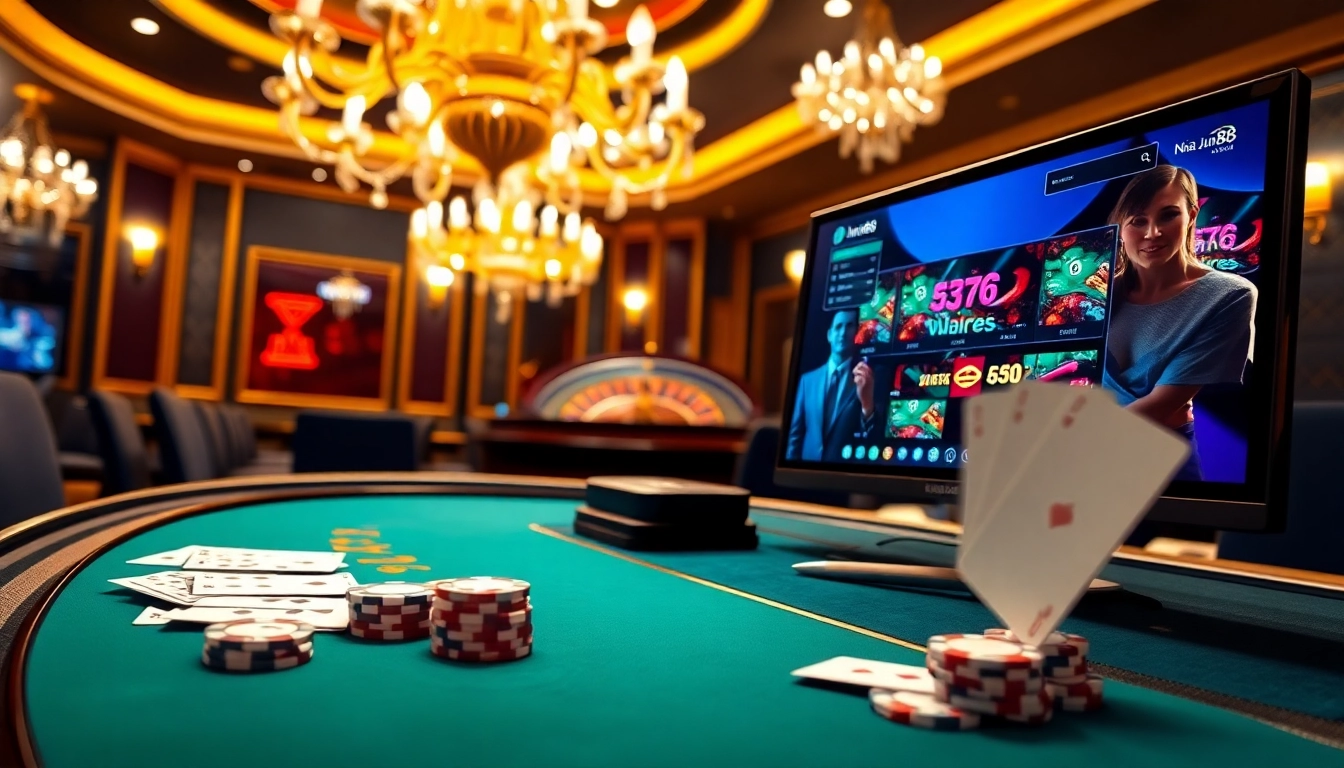 Experience the thrill of betting at Nhà Cái Jun88 with vibrant casino games and live action.