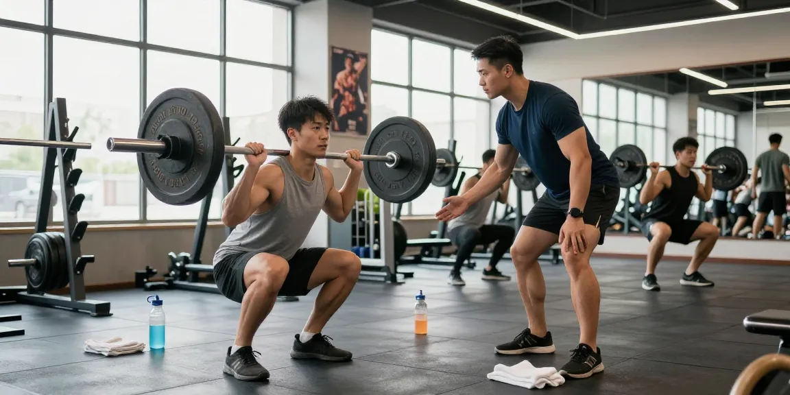 Steroide Boutique bodybuilders training in a vibrant gym environment.