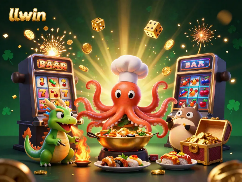 Elevate your game with llwin's vibrant 3D casino scene showcasing excitement and rich rewards.