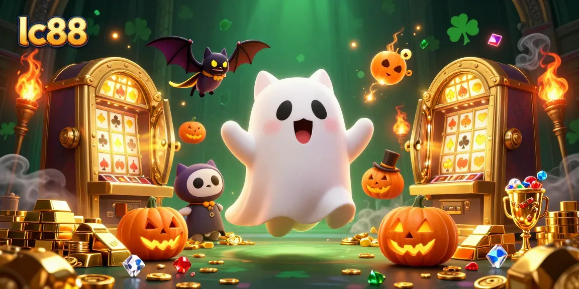 Spin the reels with lc88's vibrant casino ghost cat and its treasure-filled adventure.
