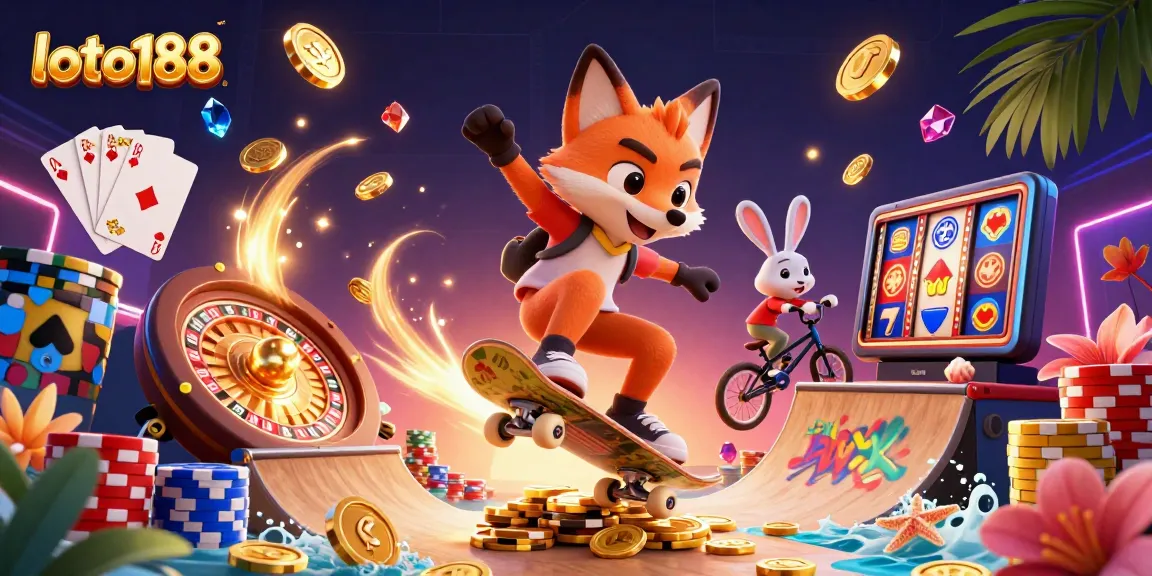 Engage in thrilling gameplay experiences with loto188, featuring vibrant characters and dynamic casino elements.
