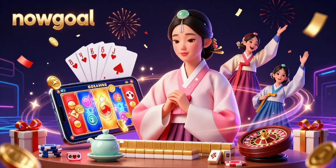 Spin to win with nowgoal on the vibrant casino scene featuring a serene Asian woman and exciting game elements.