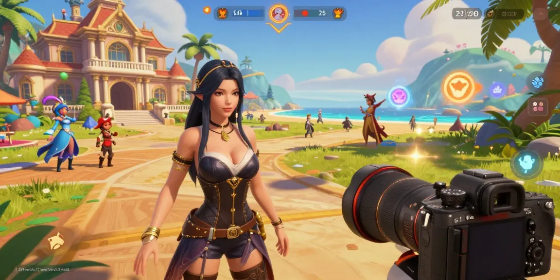 Exciting scene of a hentai game universe with animated characters and vibrant gameplay settings.