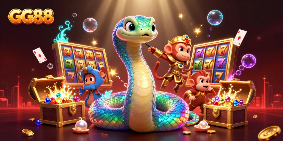 Engage with GG88's captivating slot games featuring vibrant characters and jackpot elements for thrilling experiences.