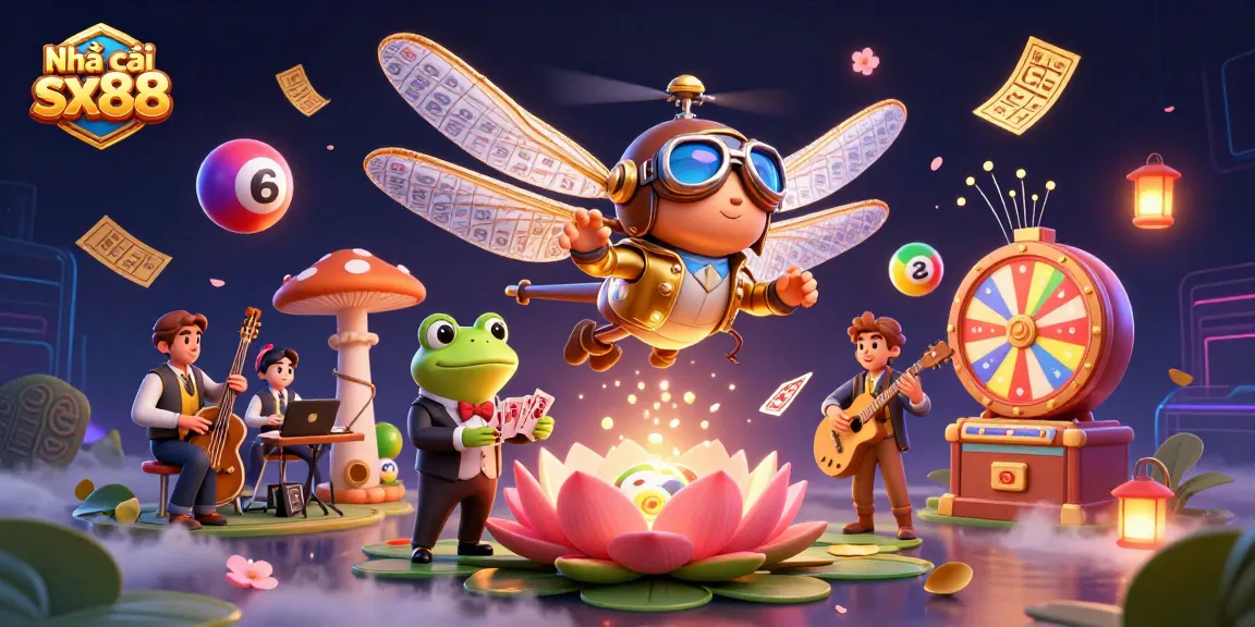 Experience thrilling gameplay at Nhà cái sx88 with animated characters and vibrant casino elements.